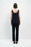 Noémie Cowl Neck Top Navy