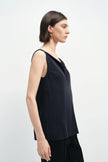 Noémie Cowl Neck Top Navy