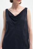 Noémie Cowl Neck Top Navy
