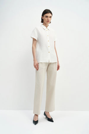 Ondine Short Sleeve Shirt White