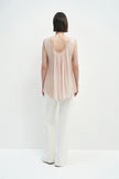 Reverie Scoop Neck Draped Tank Nude Pink