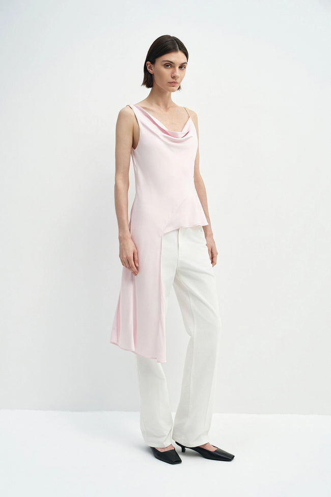 Aurore Asymmetrical Cami Top Petal Pink