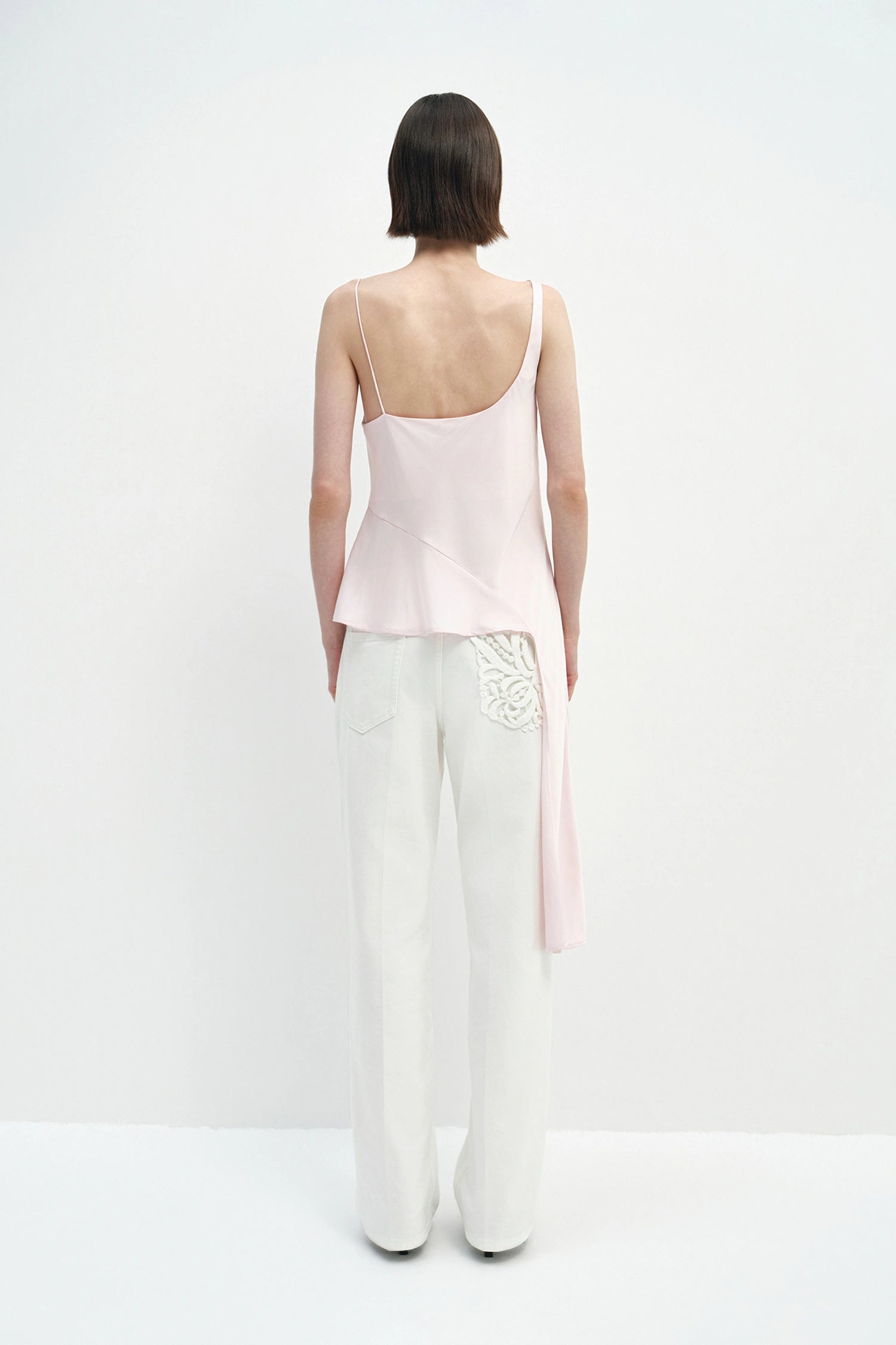 Aurore Asymmetrical Cami Top Petal Pink