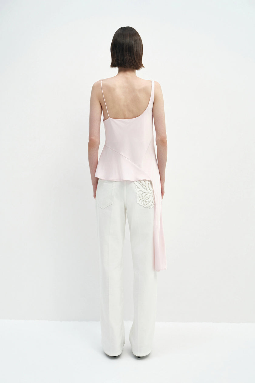 Aurore Asymmetrical Cami Top Petal Pink