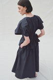 Piquenique Pintuck Skirt-Navy