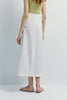 Savoie Crinkled Poplin Skirt White