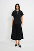 Panier Drawstring Waist Pleated Skirt