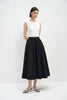 Panier Drawstring Waist Pleated Skirt