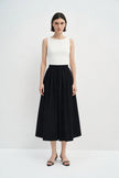 Panier Drawstring Waist Pleated Skirt