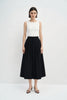 Panier Drawstring Waist Pleated Skirt
