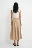 Panier Drawstring Waist Pleated Skirt
