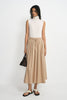 Panier Drawstring Waist Pleated Skirt