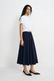 Panier Drawstring Waist Pleated Skirt