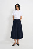 Panier Drawstring Waist Pleated Skirt