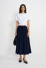 Panier Drawstring Waist Pleated Skirt