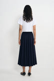 Panier Drawstring Waist Pleated Skirt