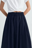 Panier Drawstring Waist Pleated Skirt