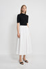 Panier Drawstring Waist Pleated Skirt