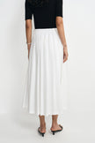 Panier Drawstring Waist Pleated Skirt