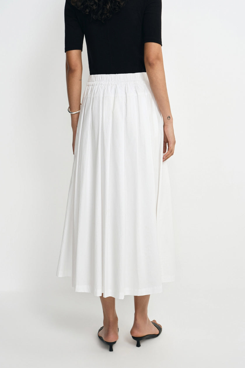 Panier Drawstring Waist Pleated Skirt