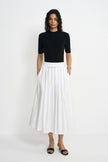 Panier Drawstring Waist Pleated Skirt