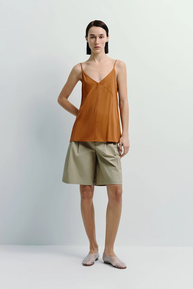Mesure Pleated Bermuda Short Khaki