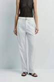 Terrases Crinkled Poplin Pant White
