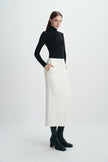 Juste Pencil Skirt White