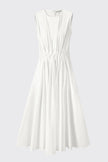 Toulouse Origami Pleat Dress White
