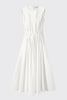 Toulouse Origami Pleat Dress White