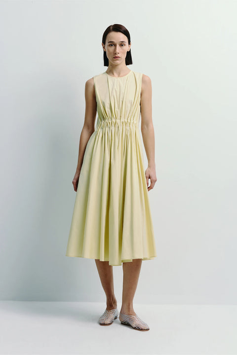 Toulouse Origami Pleat Dress Yuzu