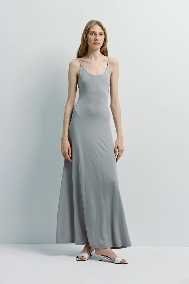 Vivienne Flared Cami Dress Grey