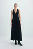 Gisele Deep V-Neck Maxi Dress Black