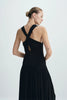 Gisele Deep V-Neck Maxi Dress Black