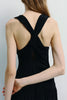 Gisele Deep V-Neck Maxi Dress Black