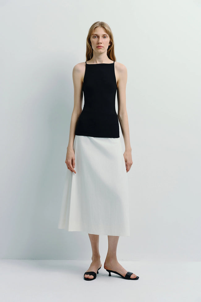 Chantilly Square Neck Cami Top Black