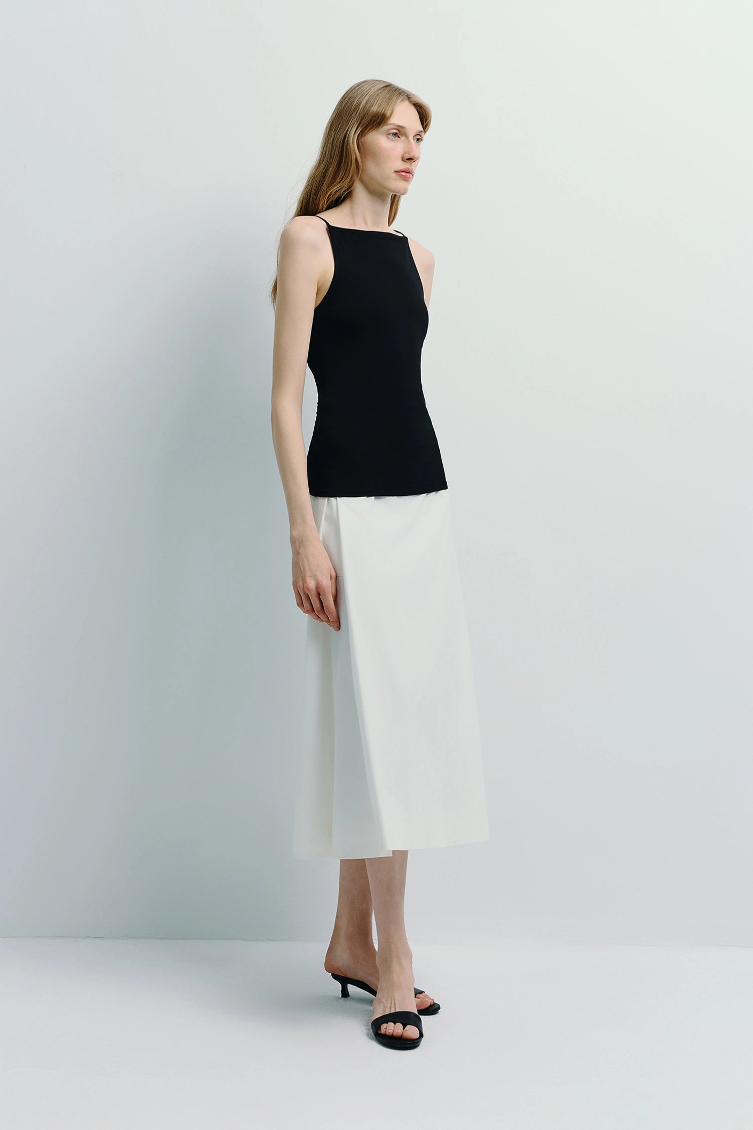 LChantilly Square Neck Cami Top Black