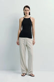 Chantilly Square Neck Cami Top Black