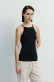 Chantilly Square Neck Cami Top Black