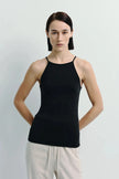 Chantilly Square Neck Cami Top Black