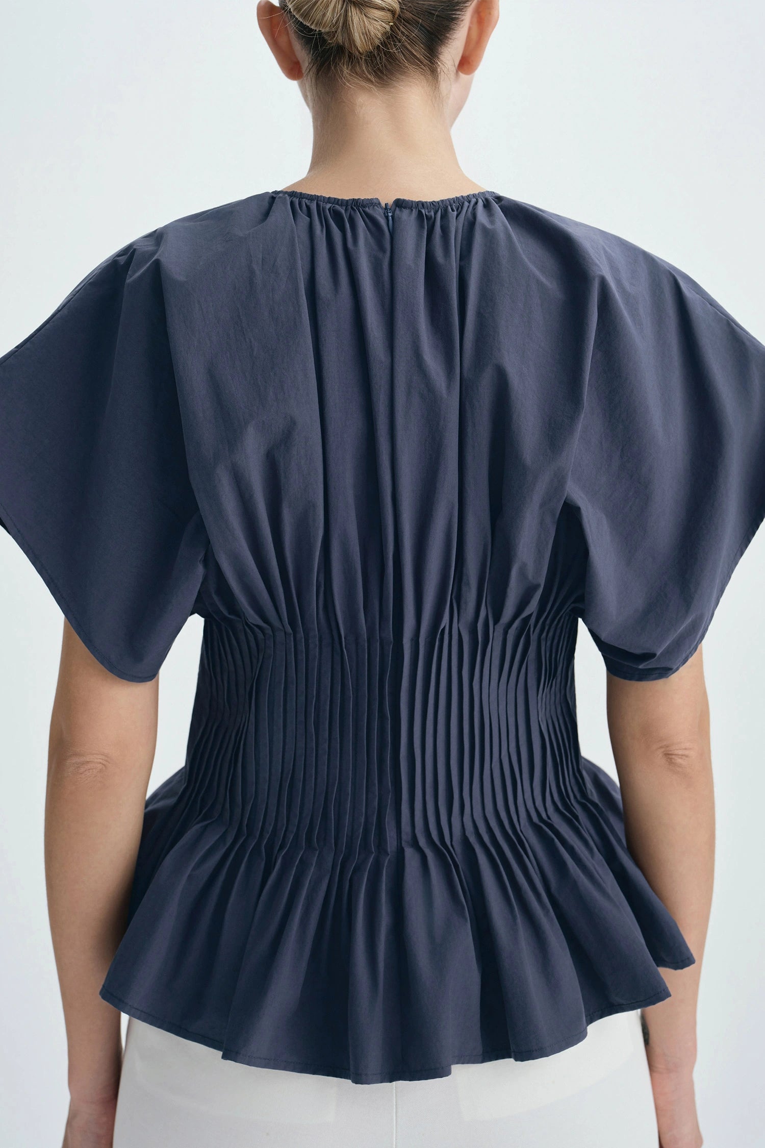 Piquenique Pintuck Shirt-Navy