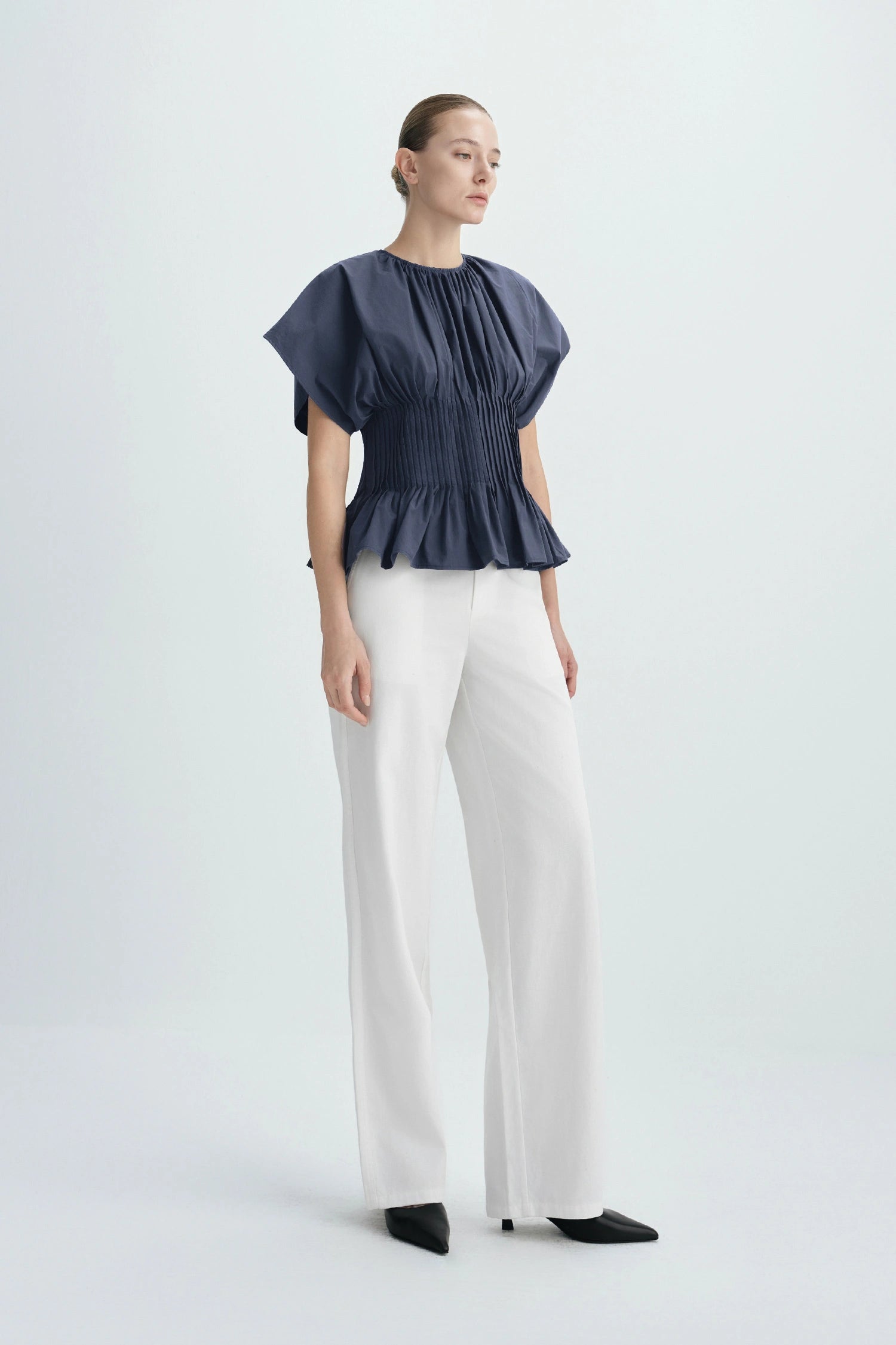 Piquenique Pintuck Shirt | Tailored Women's Top