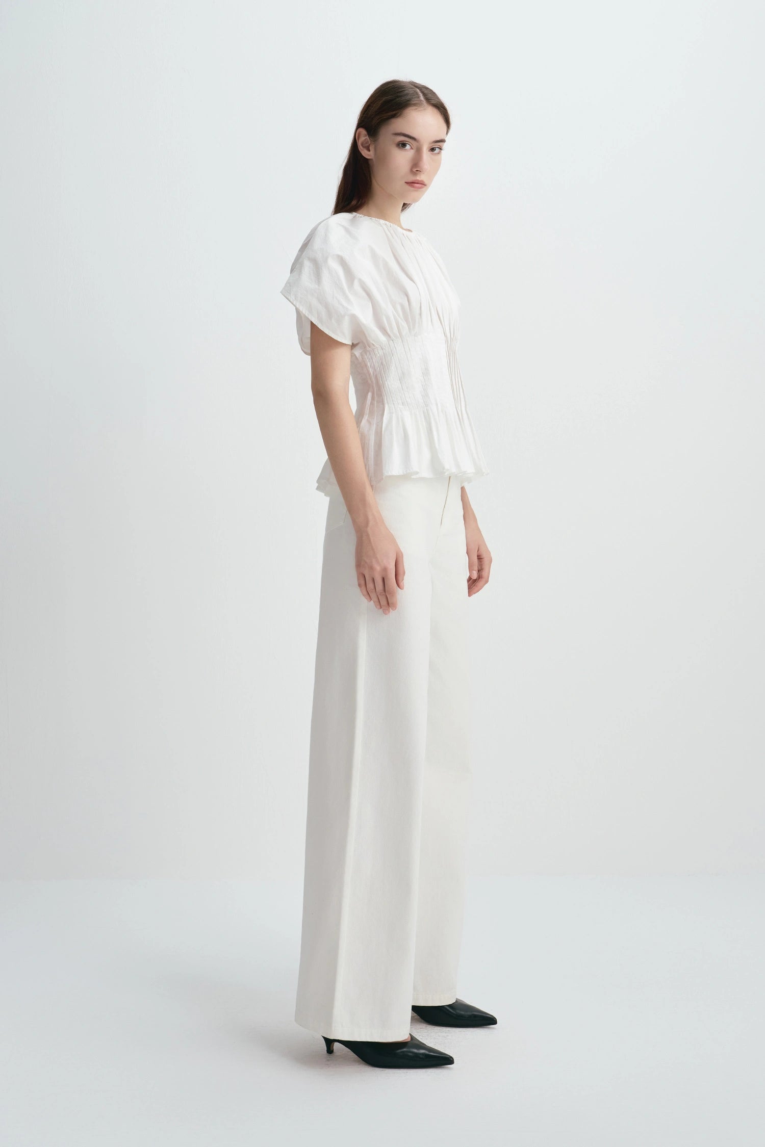 Piquenique Pintuck Shirt White