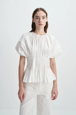 Piquenique Pintuck Shirt White