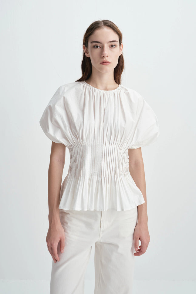 Piquenique Pintuck Shirt White