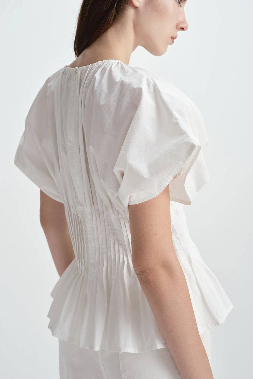 Piquenique Pintuck Shirt White