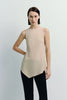 Agmes Handkerchief Hem Top Sand