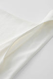 Carré High Square Neck Top White