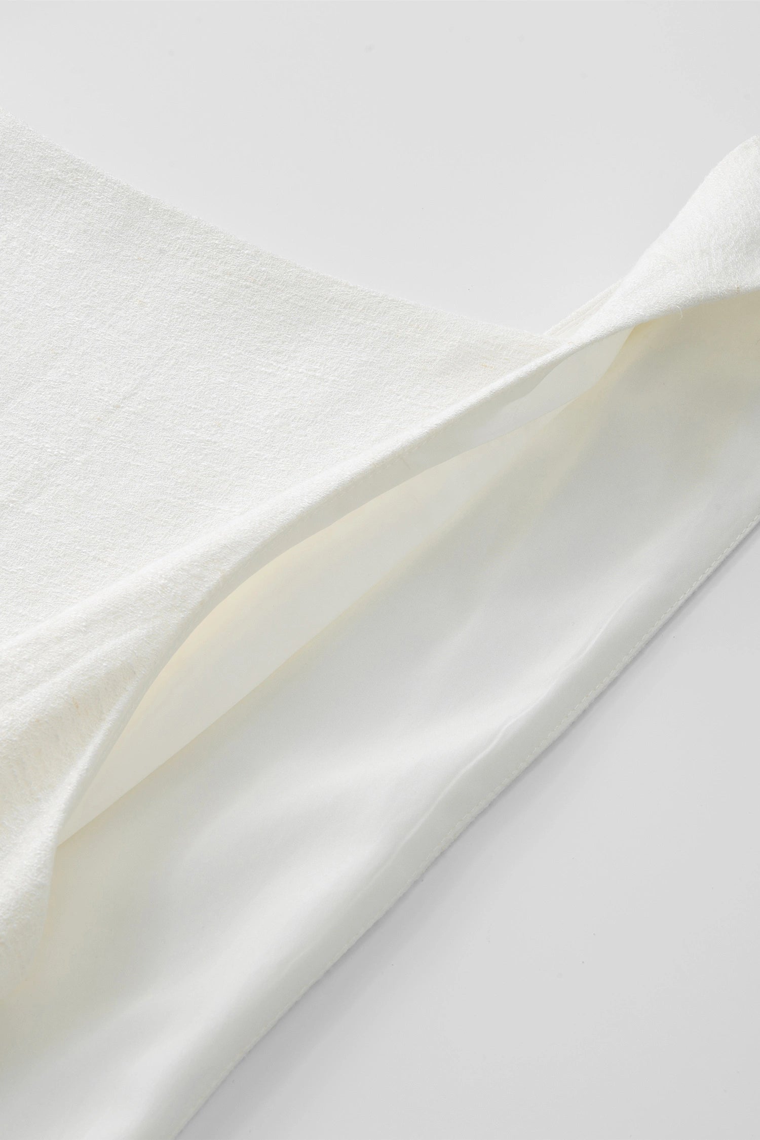 Carré High Square Neck Top White