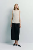 Carré High Square Neck Top Oat
